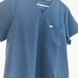 FIGS Womens Catarina One Pocket Scrub Top- Dark Harbor 2XL